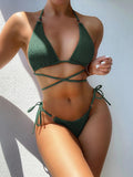 Anna – Stylischer Hohe Taille Bikini mit Neckholder Entwerfen