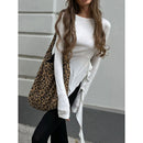 Aria – Klassiker Langarm Top mit Rundhalsausschnitt und seitlichen Raffungen