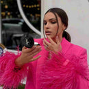 Aria – Taillierter Blazer mit Kunstpelzmanschetten und Reversdetails