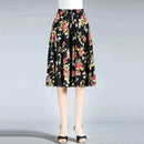 Zaina – Lässige Hose mit weitem Bein und Blumenmuster und hohem elastischem Bund