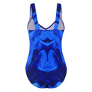 Zandra – Schlanke Passform Einteiler-Badeanzug mit Blumendruck und breiten Trägern