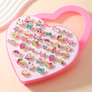 Zofia - Buntes Ringset mit verspielten Motiven und verstellbaren Ringen für Kinder