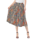 Zaina – Lässige Hose mit weitem Bein und Blumenmuster und hohem elastischem Bund